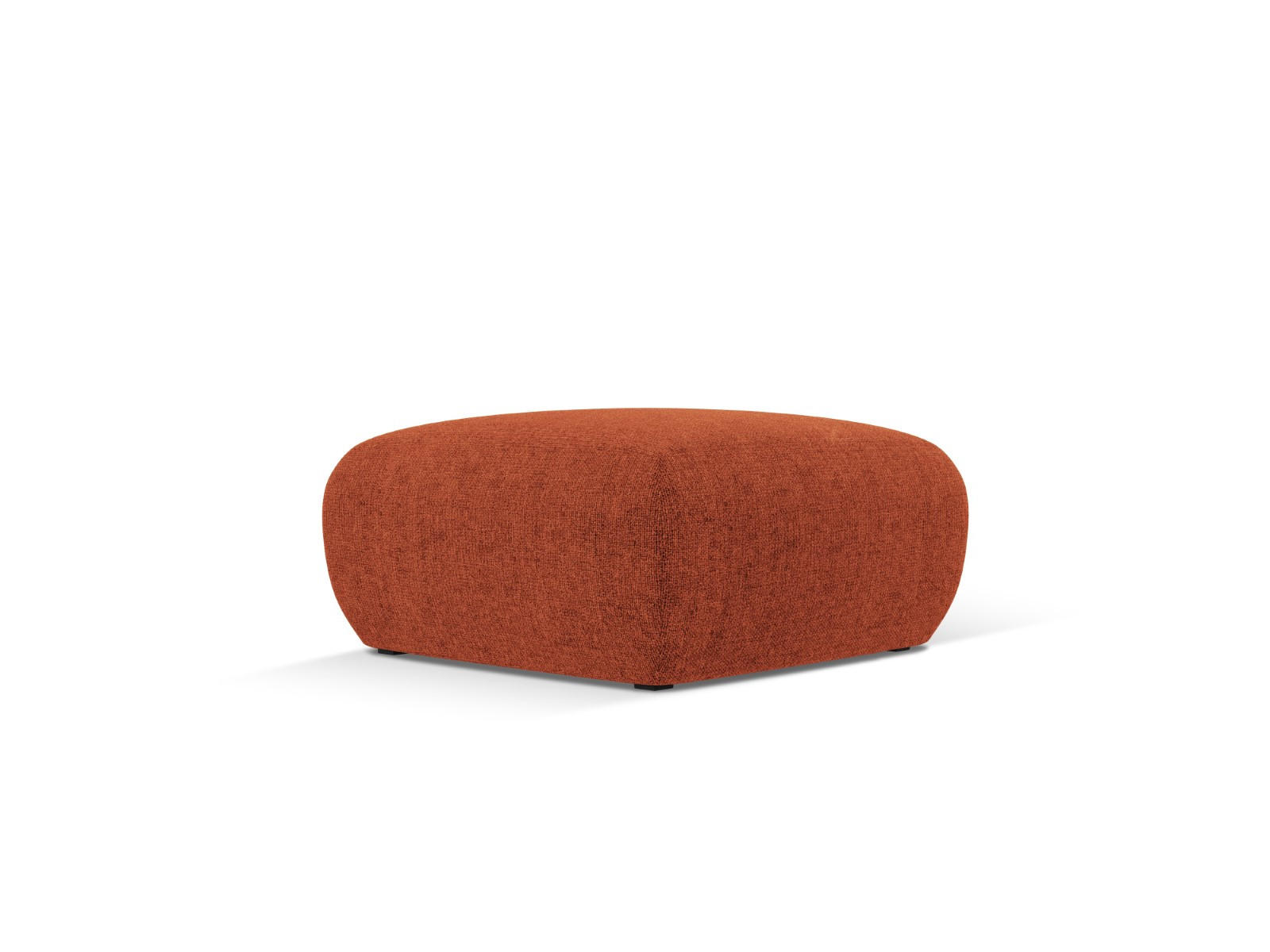 POUF Molino aus Chenille-Stoff terrakotta - Terra cotta, Textil (75/36/75cm) - Micadoni