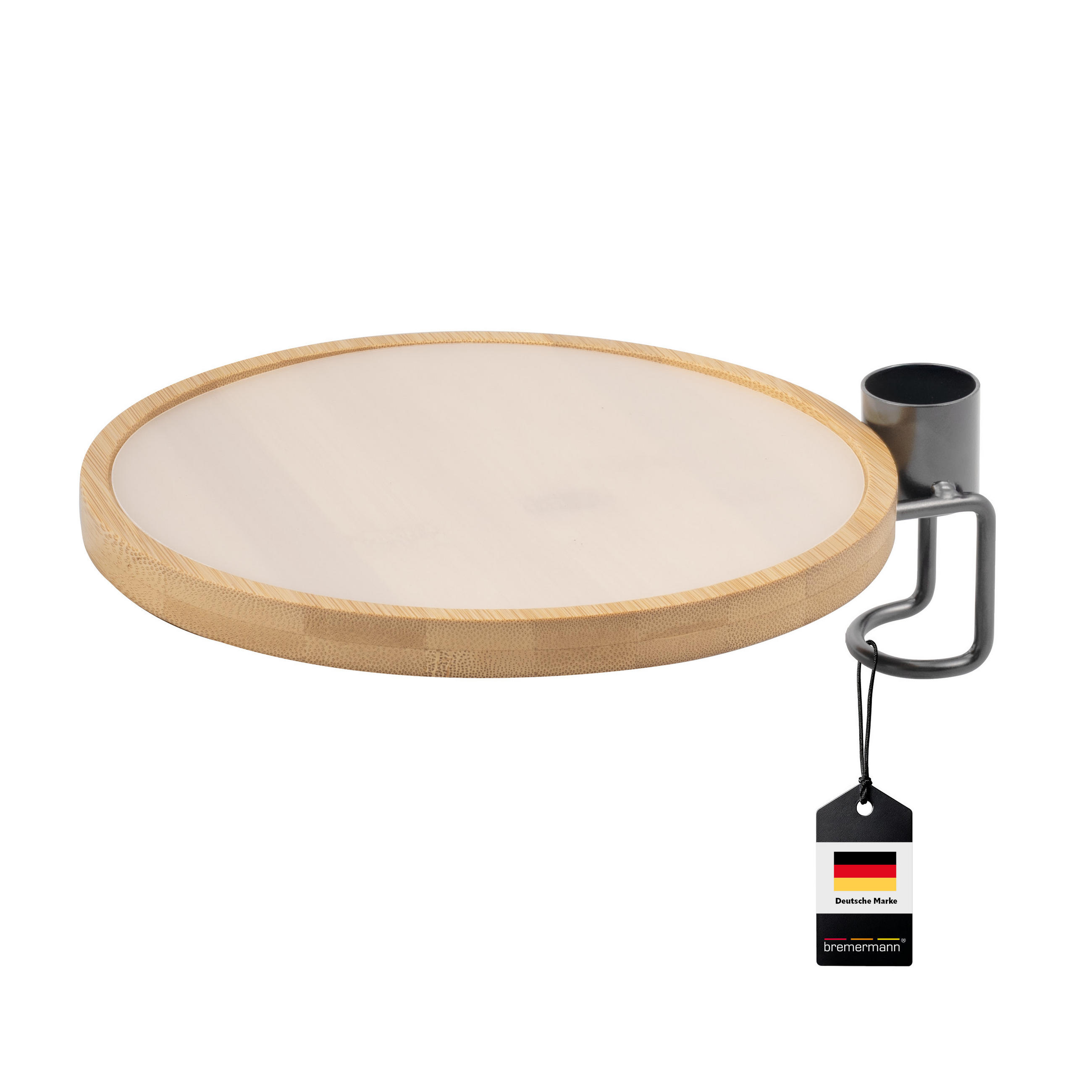 ZUSATZ-PFLANZENTELLER, grau - Grau, Metall (23/20/1.5cm) - bremermann