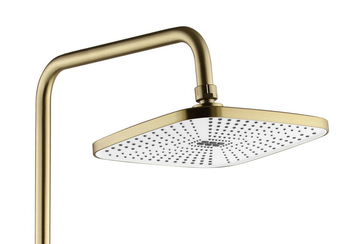 DUSCHGARNITUR Rea Storm Gold Brush - Goldfarben, Metall (30/136/45cm) - REA