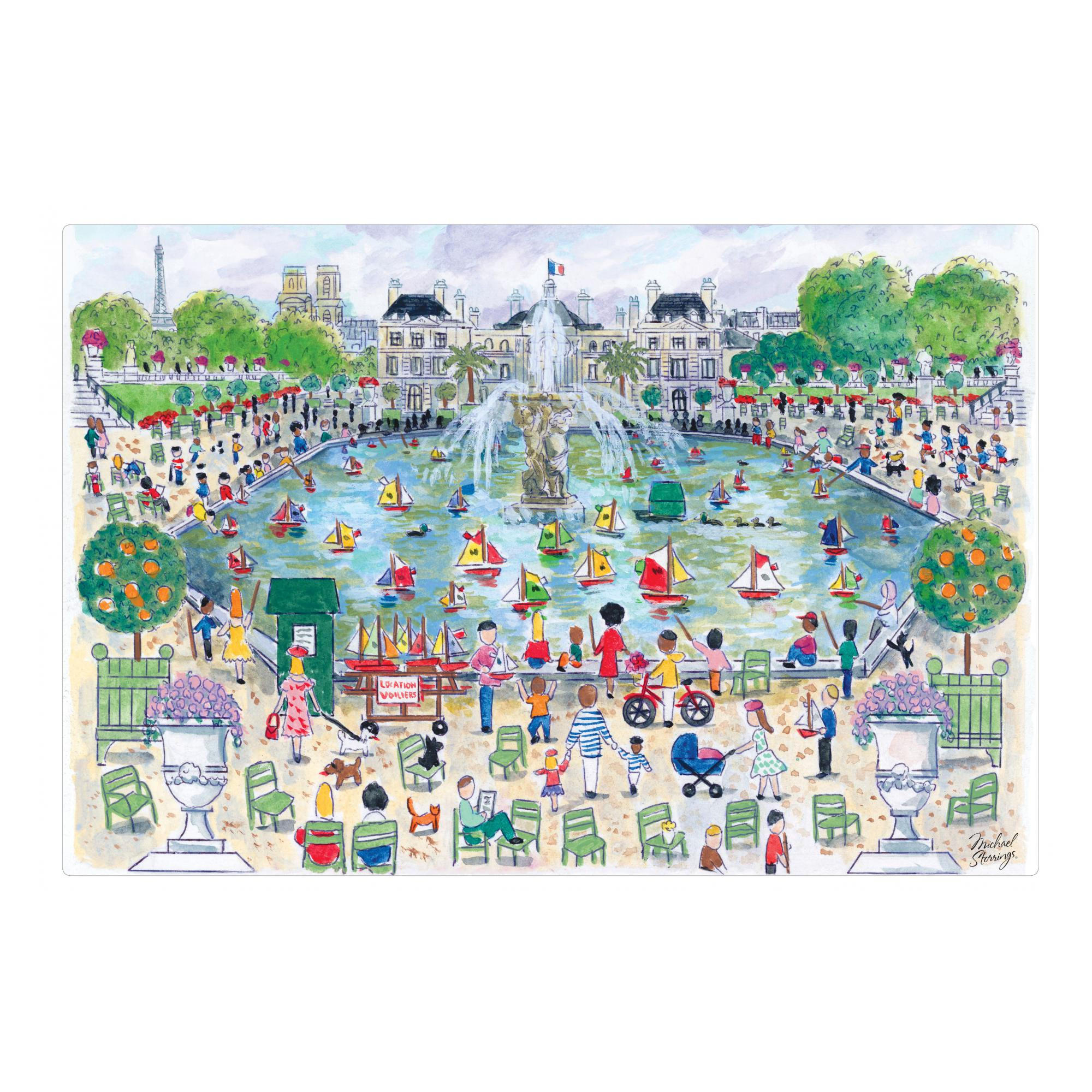 TISCHSET Jardin du Luxembourg passend 30 x 45 cm - Multicolor, Textil (30/45cm) - Winkler