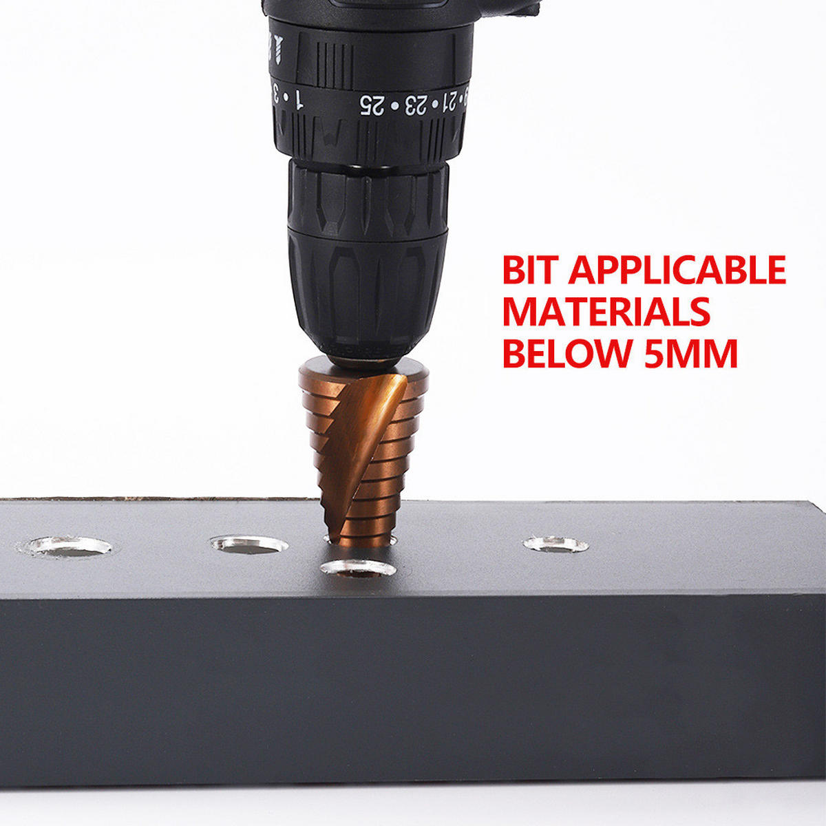 BIT-SATZ，DREIECKIGER Griff - Braun, Metall (2/2/7.6cm) - LIBRATON