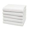 DUSCHTÜCHER, 5er-Set, 70x140 cm, 70% Baumwolle, 30% Polyester, Weiß - Weiß, Textil (70/140cm) - Zollner
