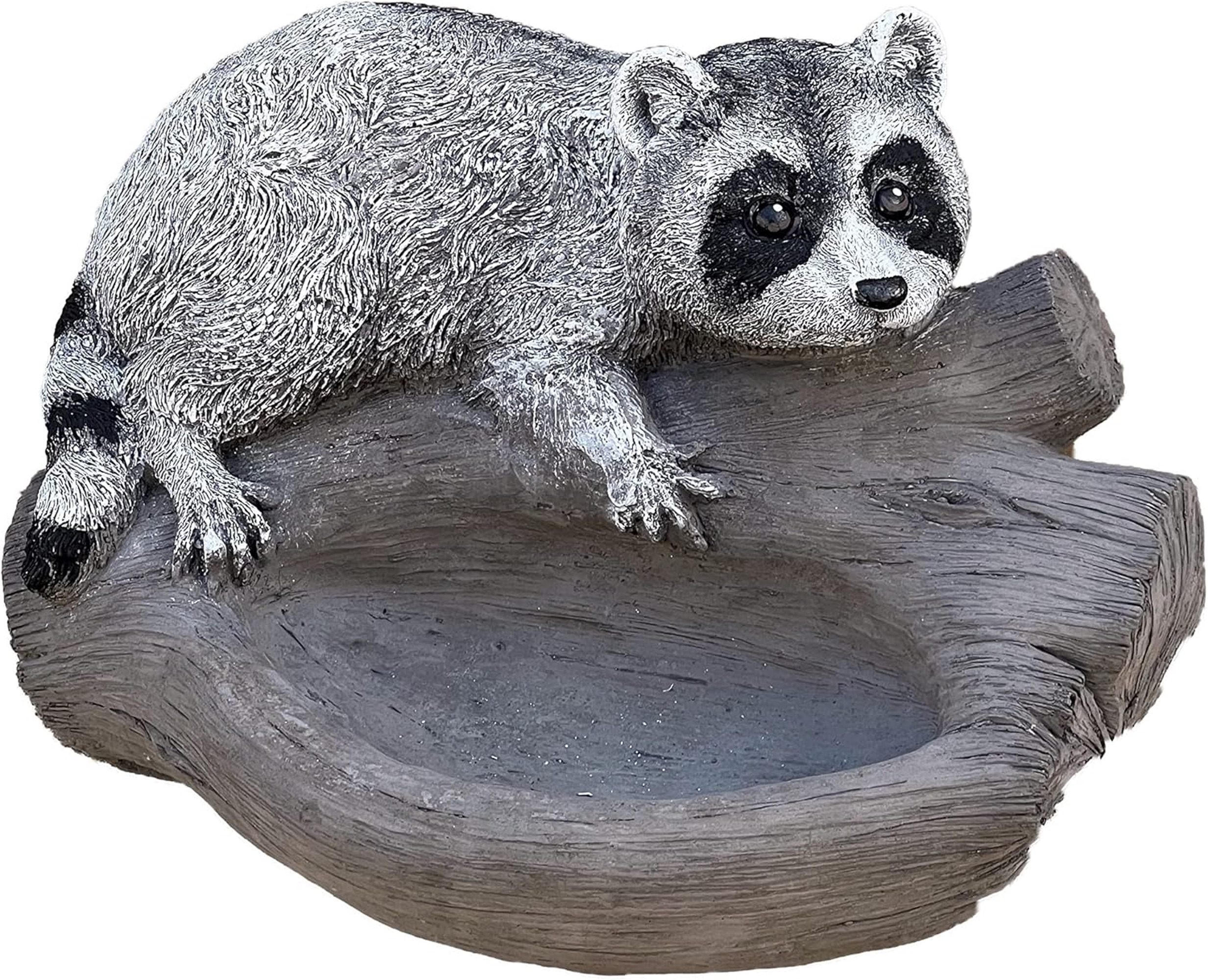 STEINFIGUR Waschbär frostfest Steinguss - Grau, Stein (24/16/18cm) - stoneandstyle