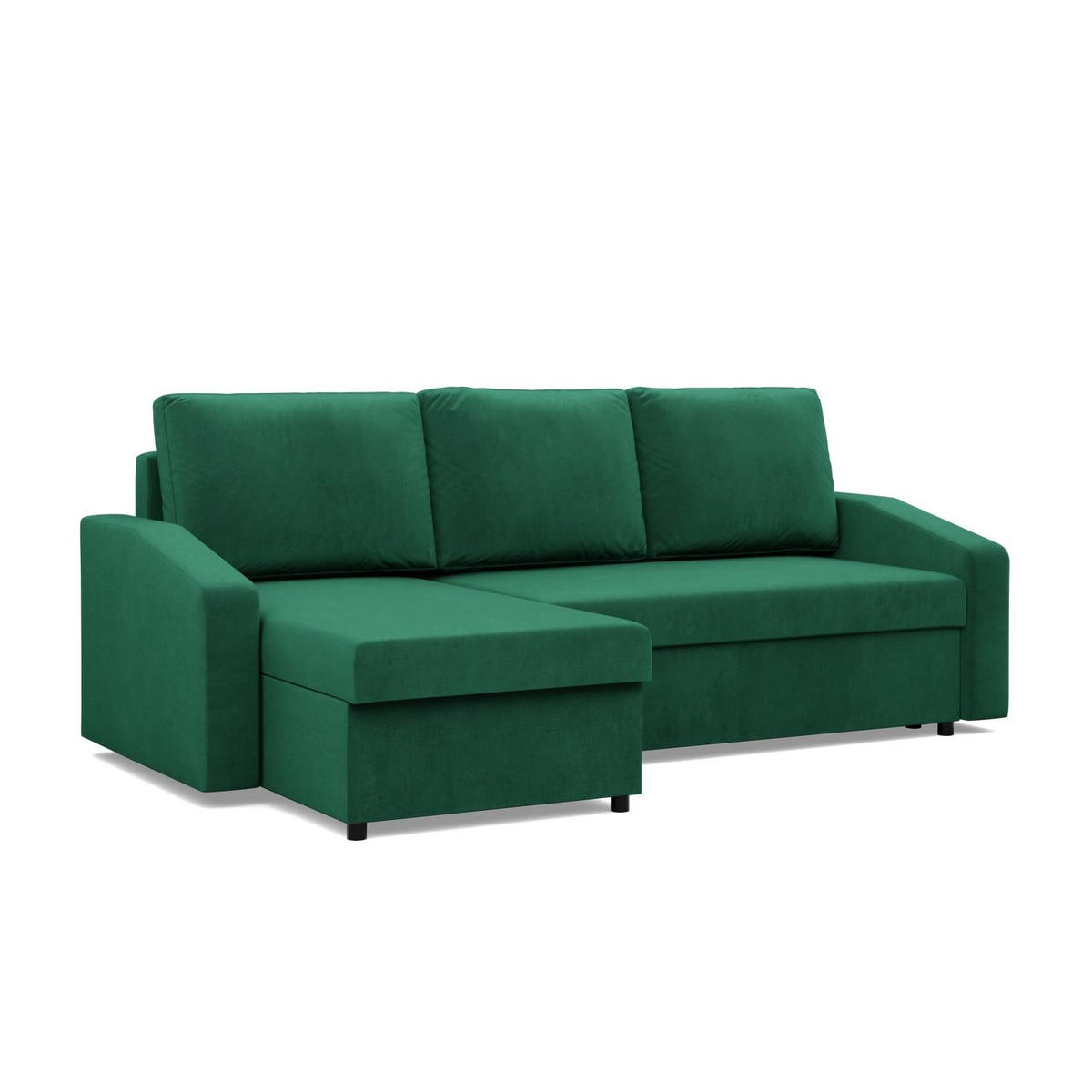 ECKSOFA MIT SCHLAFFUNKTION NEO, Grün - Grün, Textil (231/140cm) - Mebligo