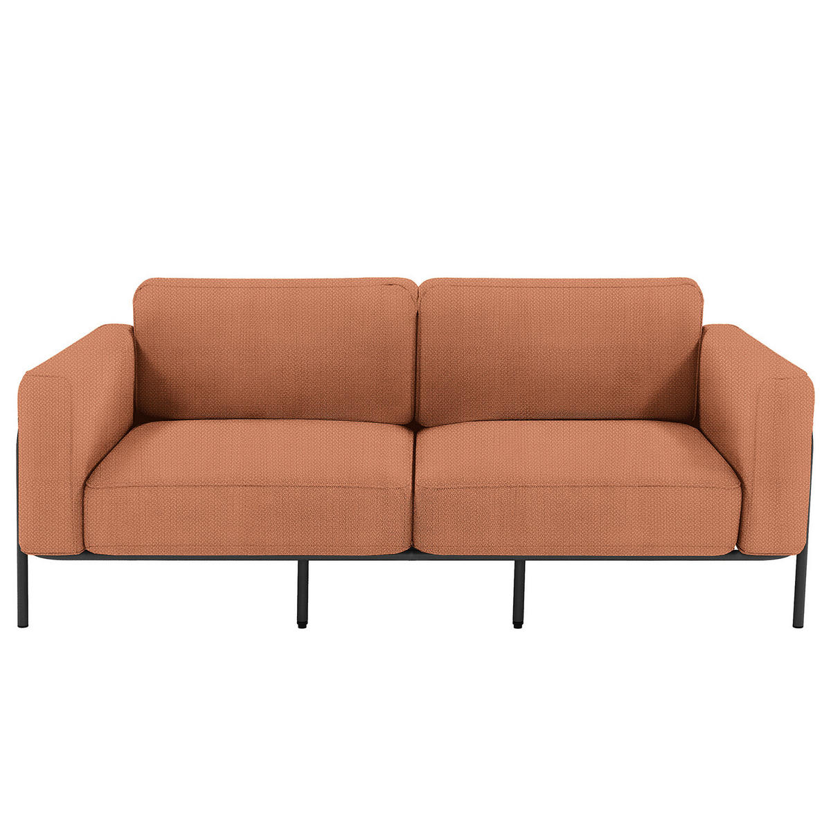 3-SITZER OUTDOOR-SOFA - Rosa, Textil/Metall (212/76/88cm) - home24