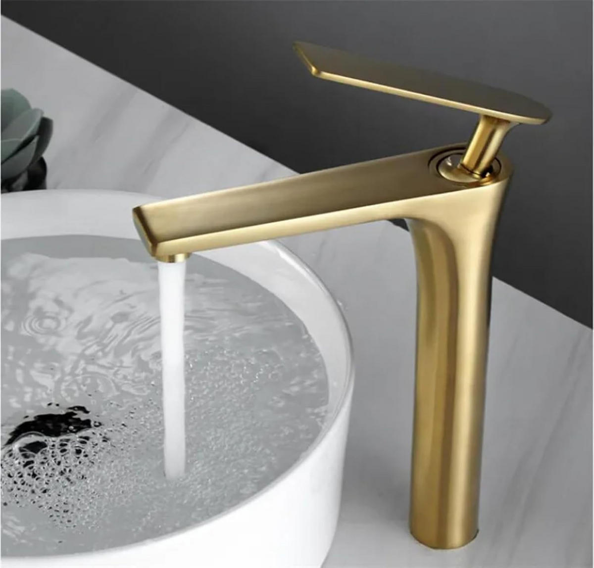 BADEZIMMERARMATUR, 305 x 215 mm, gold - Goldfarben, Metall (41/10/31cm) - Vallsero