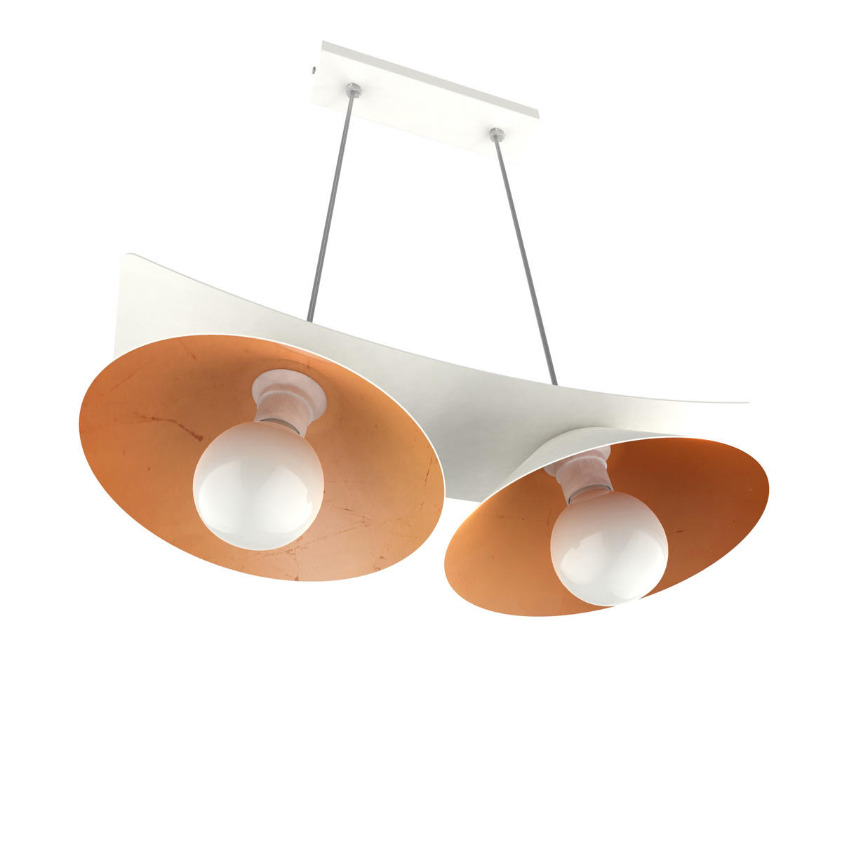 HÄNGELEUCHTE Miller X2 - Kupferfarben, Metall (25/50/16cm) - Lumicom