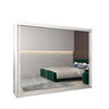 SCHWEBETÜRENSCHRANK 200/250/62 3-türig - Silberfarben/Weiß, Holz/Kunststoff (250/200/62cm) - MÖBEL KRYSPOL