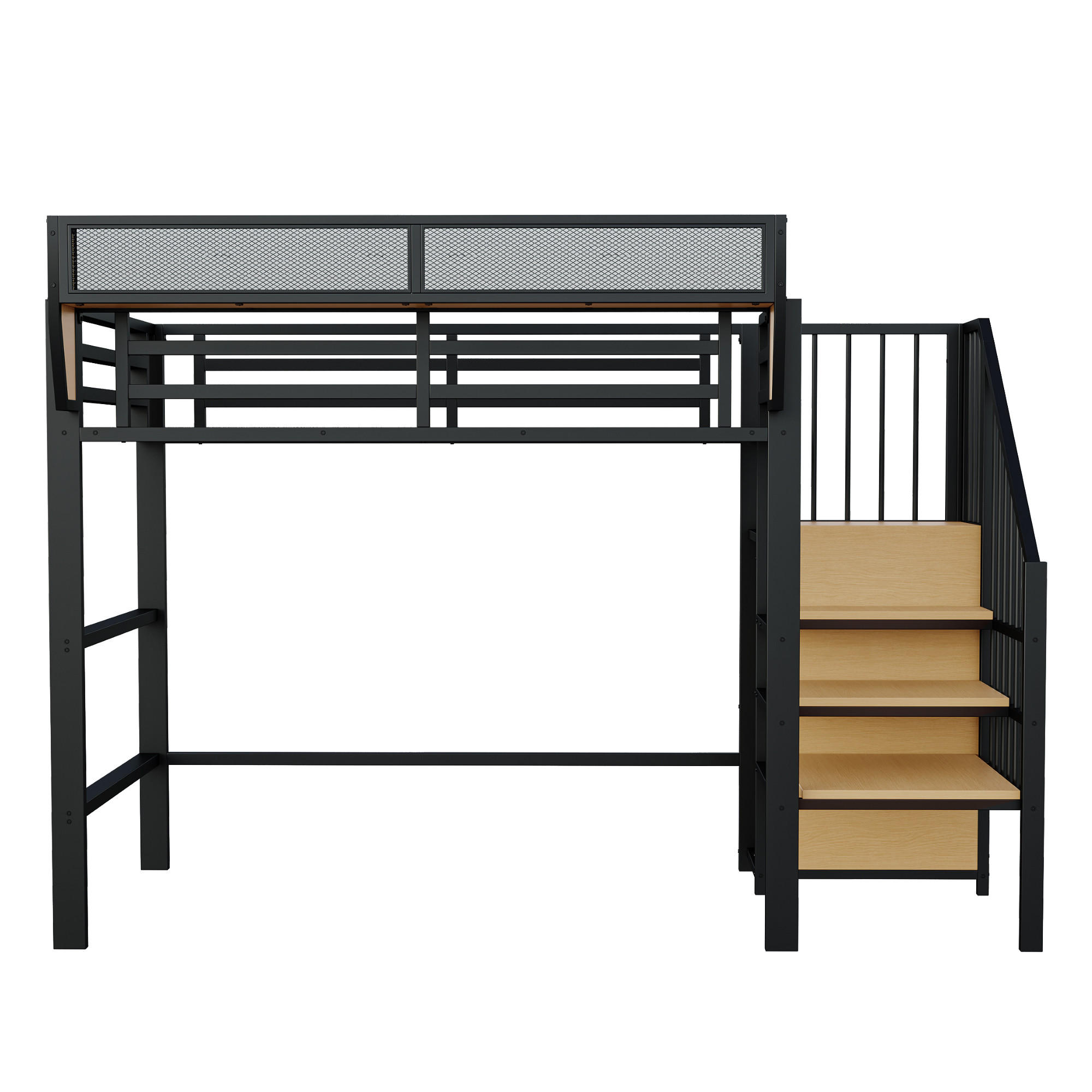 HOCHBETT Metall 90/200 cm Schwarz - Schwarz, Metall - Raumix