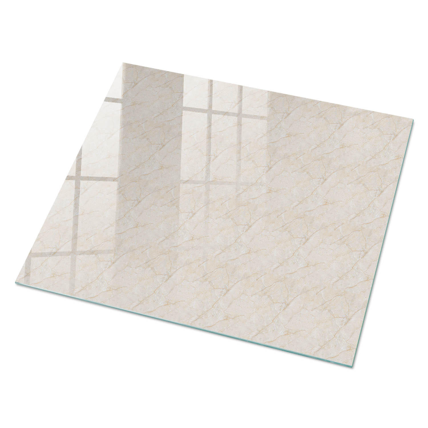GLASPLATTE 80x60 cm – Cremige Textur - Blau, Glas (0.4/80/60cm) - ArtPrintCave