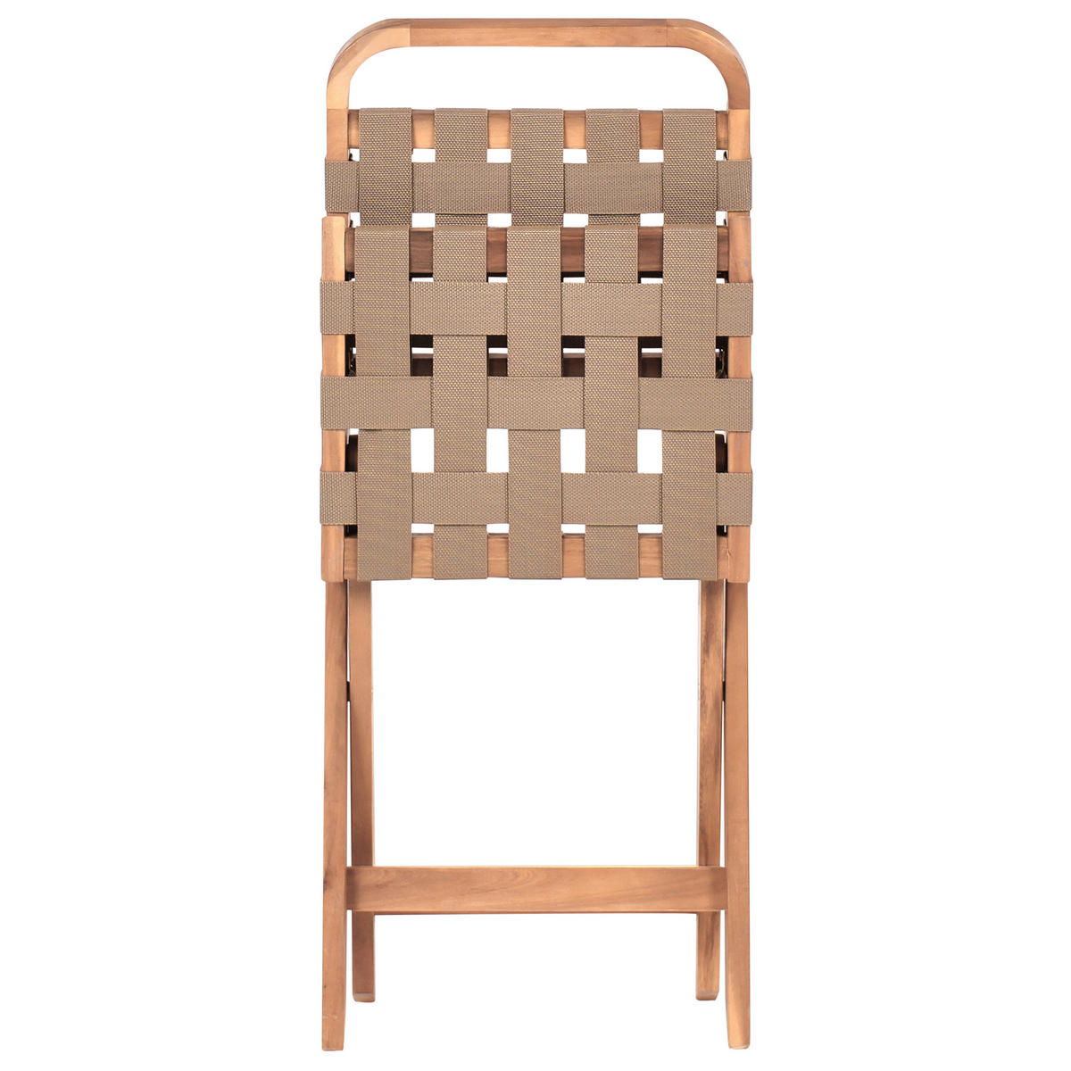 BISTRO-SET klappbar zertifiziertes Akazienholz Braun Calciano - Braun, Holz - Beliani