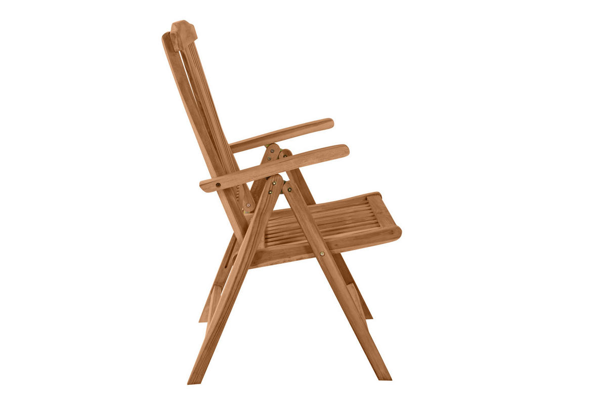 GARTENSTUHL HIGHLINE ARUBA - Braun, Holz (50/108/47cm) - SAM