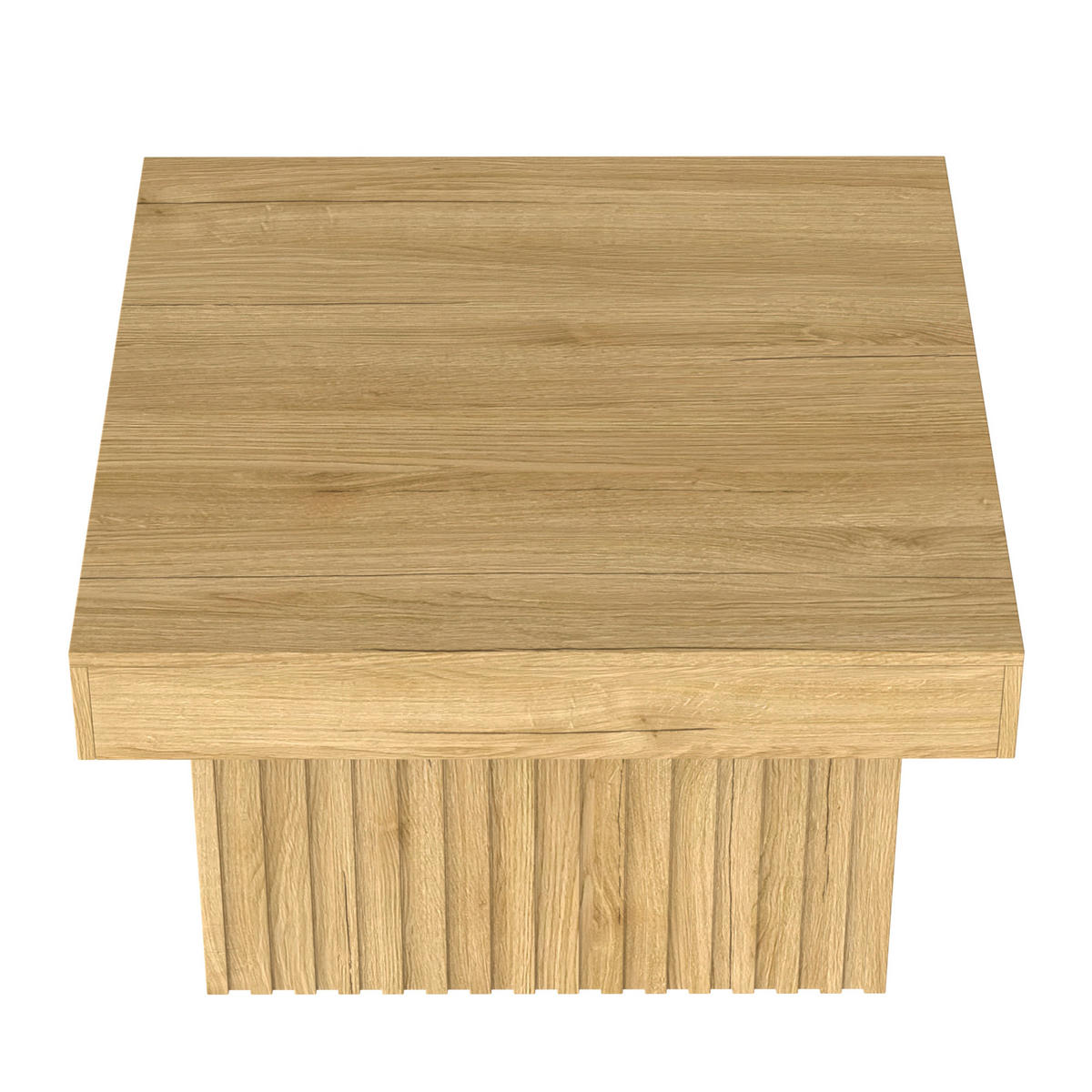 COUCHTISCH 79/79/46 cm mit PB Tischplatte mit MDF Basis - Naturfarben, Holzwerkstoff (79/79/46cm) - OKWISH