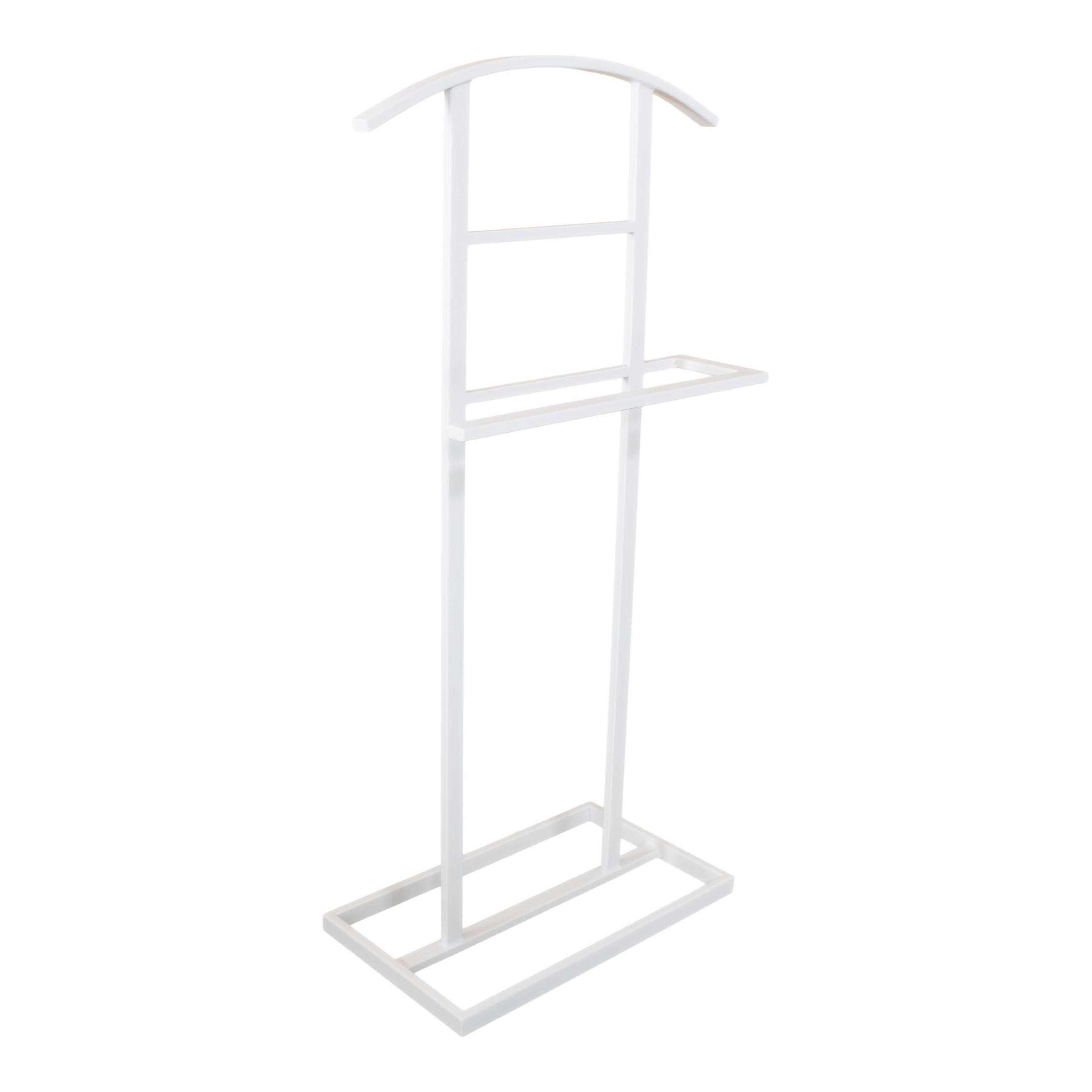 KLEIDERSTÄNDER Olivier Weiß - Weiß, Metall (45/100/26cm) - LOFT42