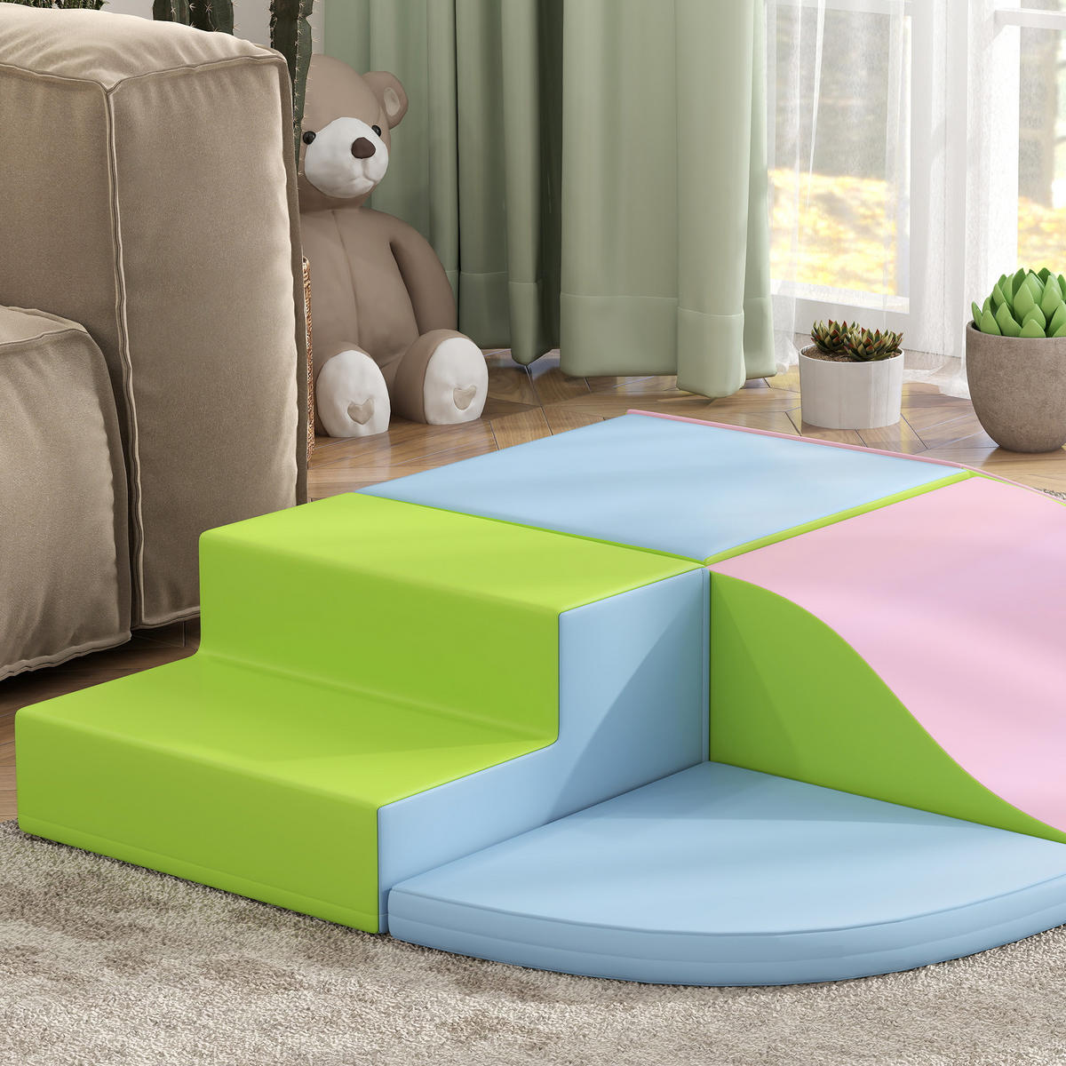 MOTORIKSPIEL DE-18205 6-teilig, aus EPE-Schaum Multicolor - Multicolor, Kunststoff (100/24/150cm) - ComfortXL