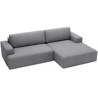 ECKSOFA L-Form 270 cm Boston mit Bettkasten, Schlaffunktion, Rechts, Grau - Grau, Holz (270/165cm) - Emporius