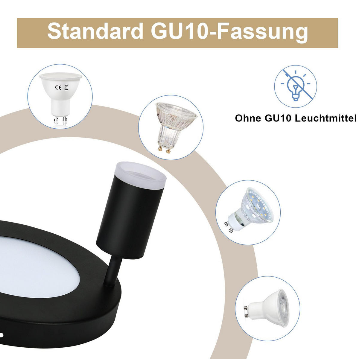 STRAHLER Düben 2-flammig 25/25/16.9 cm - Schwarz, Metall (25/25/16.9cm) - Nettlife