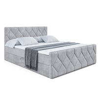 BOXBETT CATOR-Z - 160x200 cm - H3 - Hellgrau - Hellgrau, Holzwerkstoff (160/200cm) - ALTDECOR