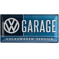 BLECHSCHILD 25/50 cm Volkswagen VW Garage - Multicolor, Metall (50/25/1cm) - Nostalgic-Art
