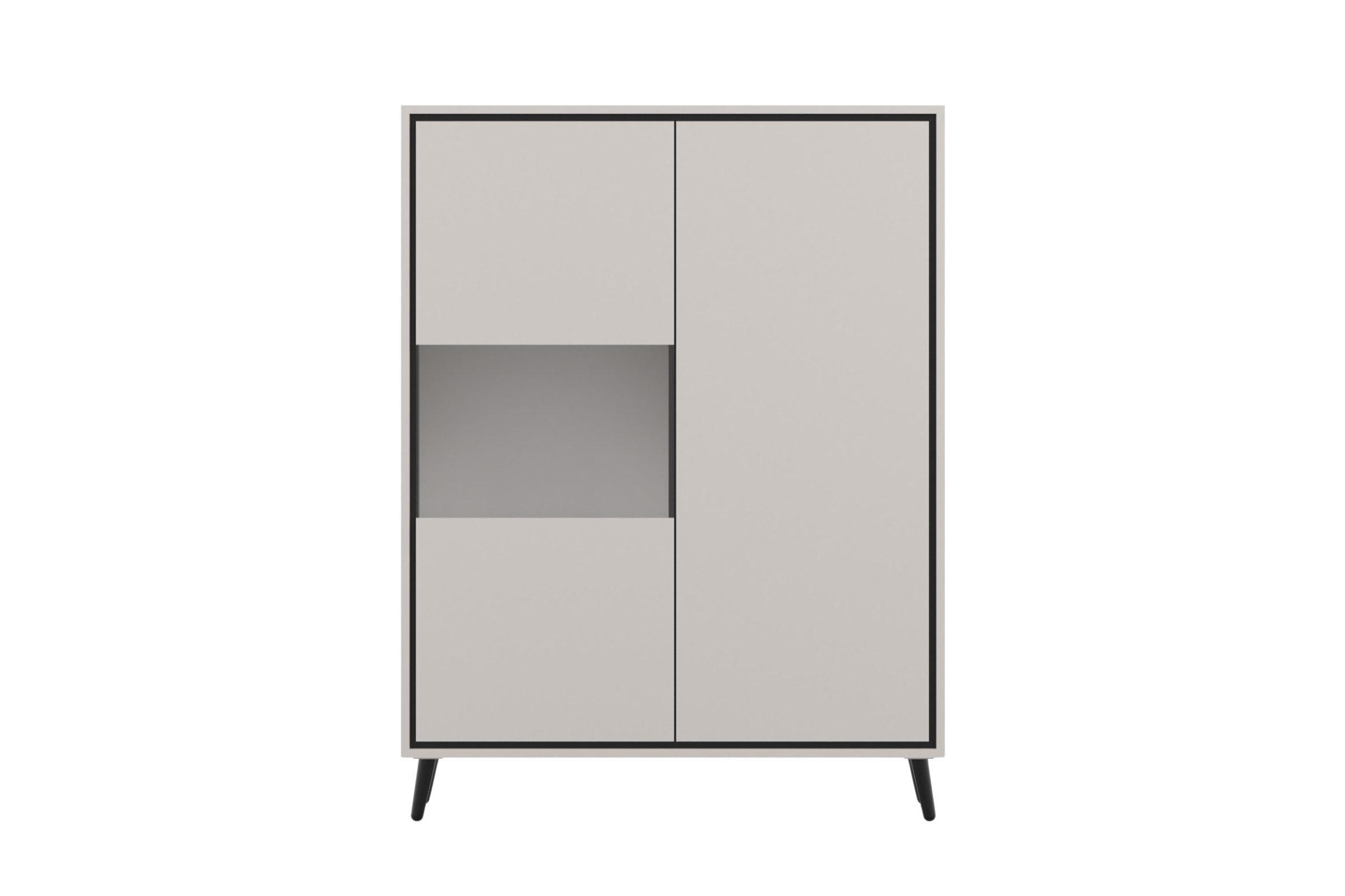 BARSCHRANK FRESSO 100/135/40 cm in Kaschmir - Kaschmir, Holzwerkstoff (100/135/40cm) - Deine Möbel 24