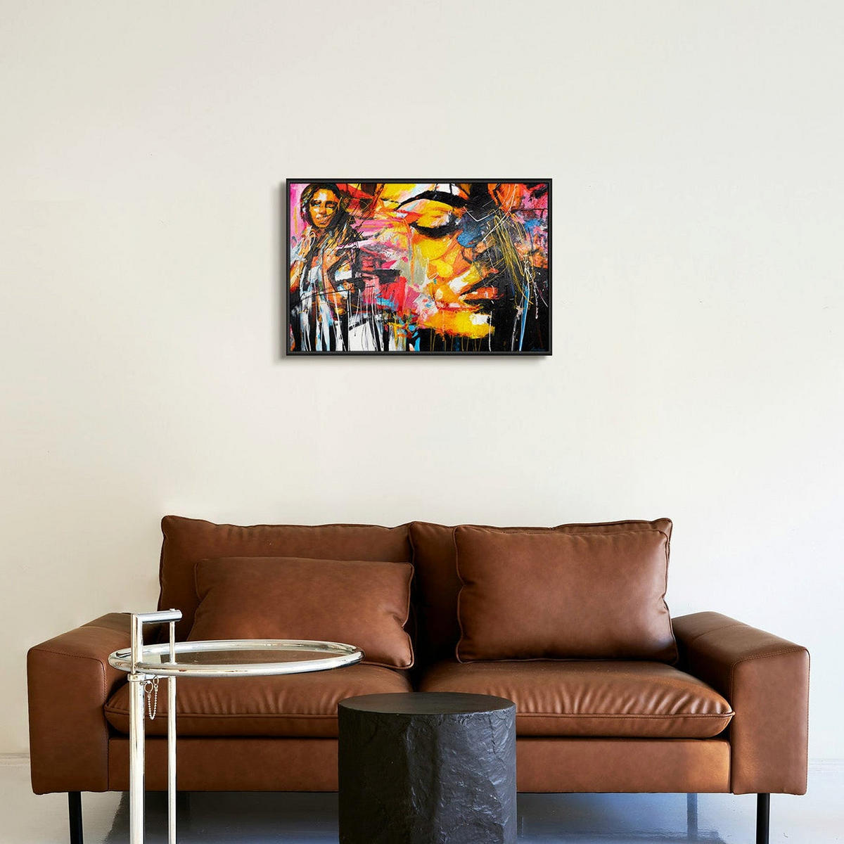 GEMÄLDE Symphonie der Farben Schattenfugenrahmen Schwarz 60x40 cm - Schwarz, Holz (60/40cm) - YS-art gallery