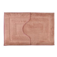 BADTEPPICH Zac Rosa 80/50/2 cm Textilien - Rosa, Textil (50/80cm) - Mondex