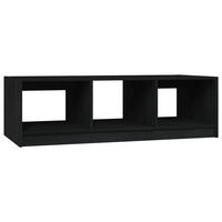 COUCHTISCH Schwarz 110x50x34 cm Massivholz Kiefer - Schwarz, Holz (110/50/34cm) - furnicato