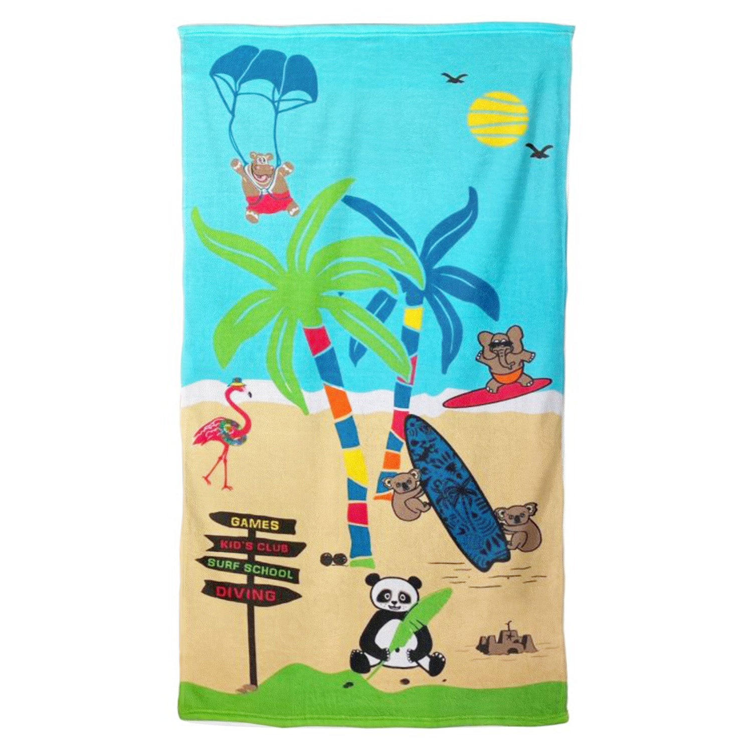 MIKROFASER-STRANDTUCH Kind Colonia - Blau, Textil (70/140cm) - LE COMPTOIR DE LA PLAGE