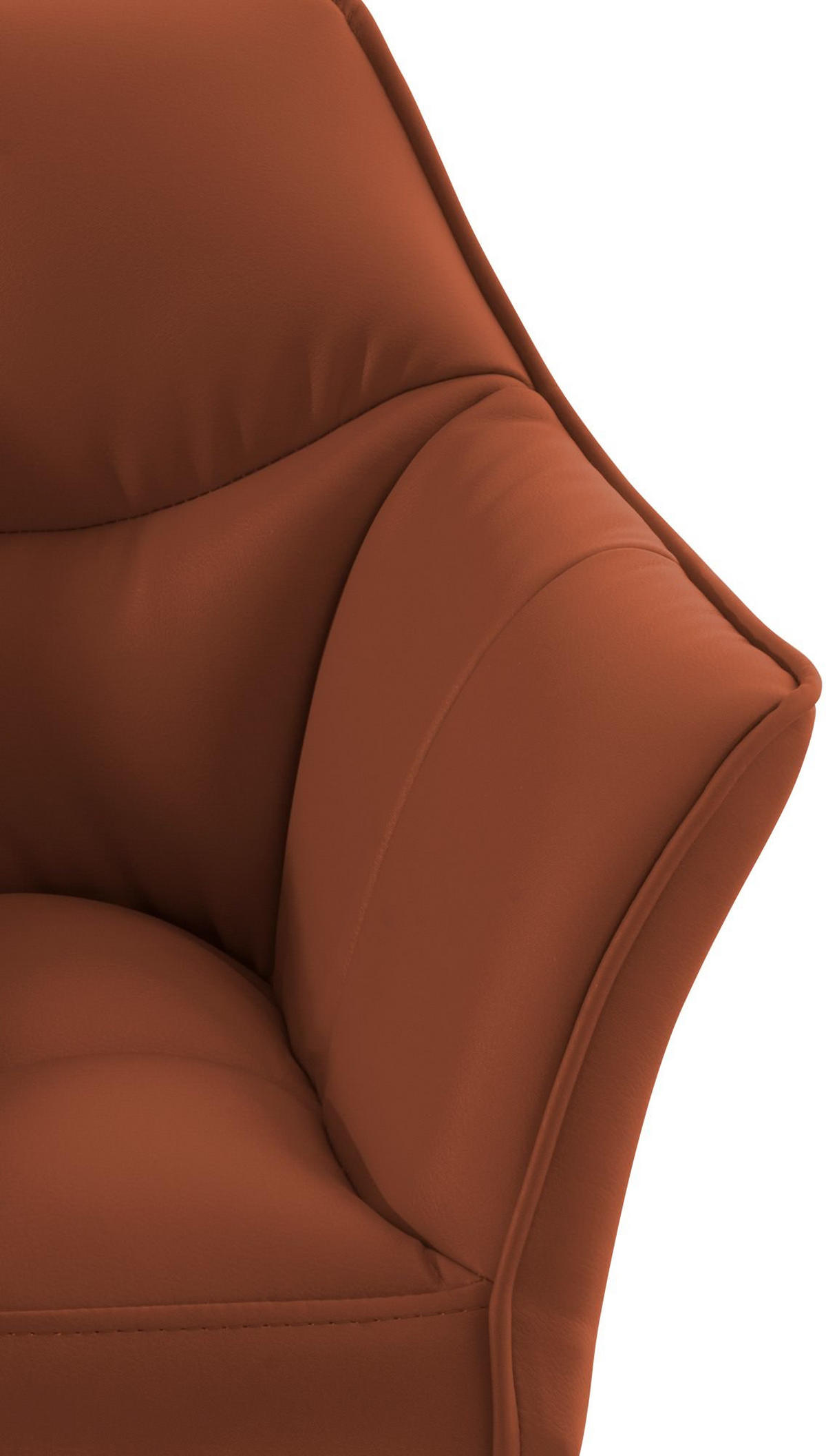 SESSEL Lederlook hellbraun - Hellbraun/Schwarz, Textil/Metall (64/75/48cm) - CLP