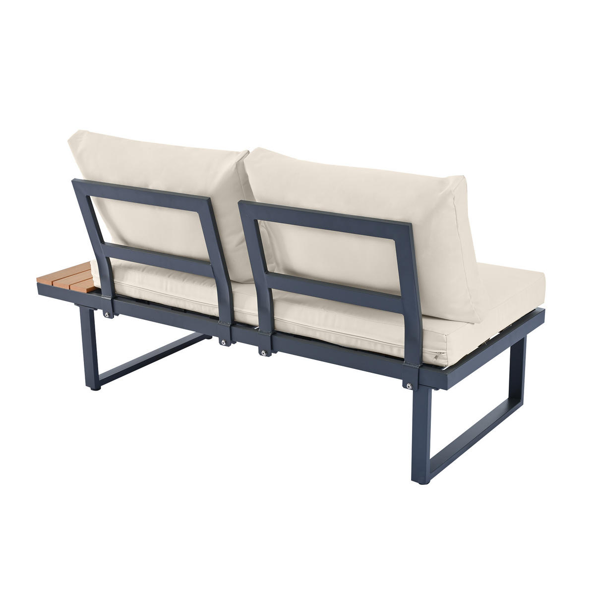 GARTEN-FREIZEITSET Eck-Liegefunktion Beige/Grau - Grau, Metall - ComfortXL