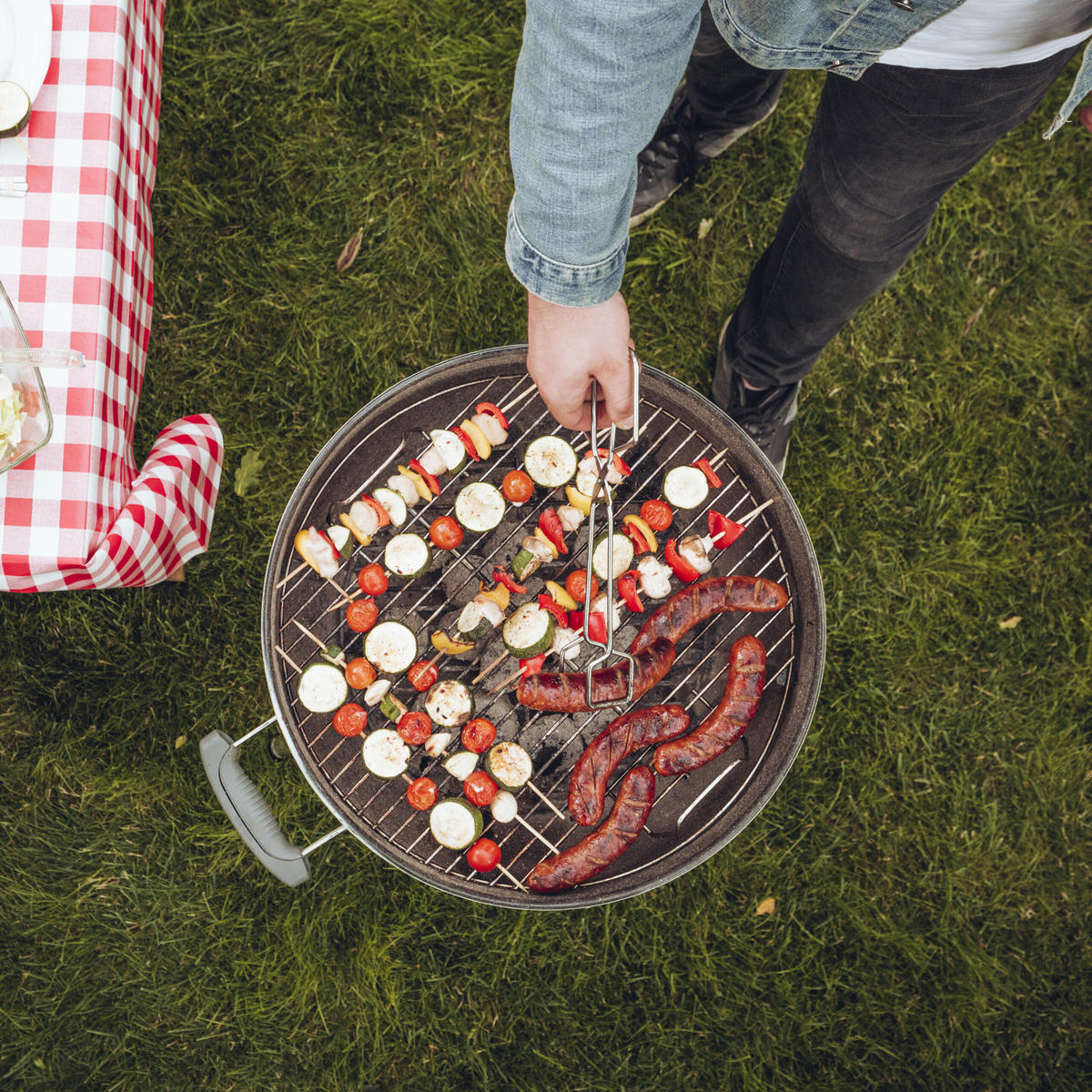 3-TLG.GRILLZANGEN-SET - Silberfarben, Metall (4.5cm) - Relaxdays