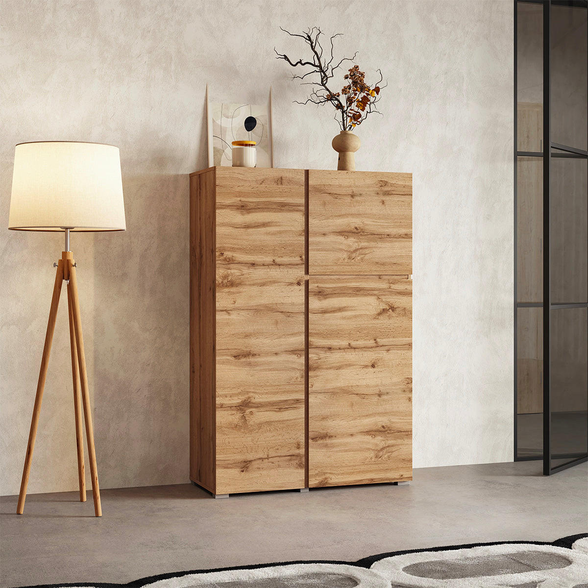 KOMODA Maxis Drevo - hnedá, kompozitné drevo (92/139/40cm) - Petits-meubles