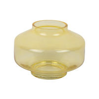 VASE Pasmoso Gelb 22/22/16.5 cm - Gelb, Glas (16.5cm) - Present Time