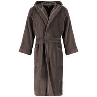 BADEMANTEL HERREN KAPUZE UNI 829 PEPPER - 37 - Schwarz, Textil (XLnull) - Cawö