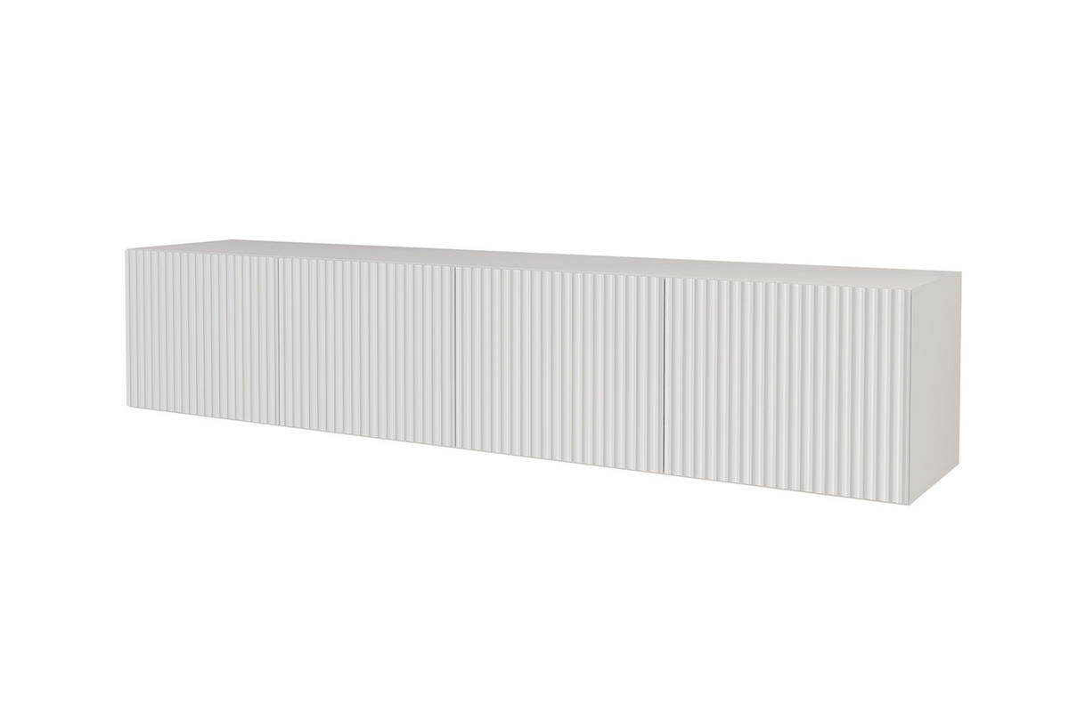 LOWBOARD NOA-2-W 2x100x40x41 cm - Weiß - Weiß, Holzwerkstoff (200/40/41cm) - ALTDECOR