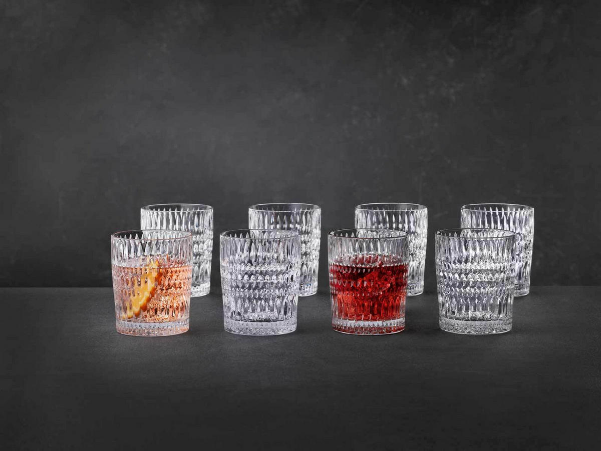 BECHER Ethno transparent 304 ml 8er Set - Transparent, Glas (0.304L) - Nachtmann