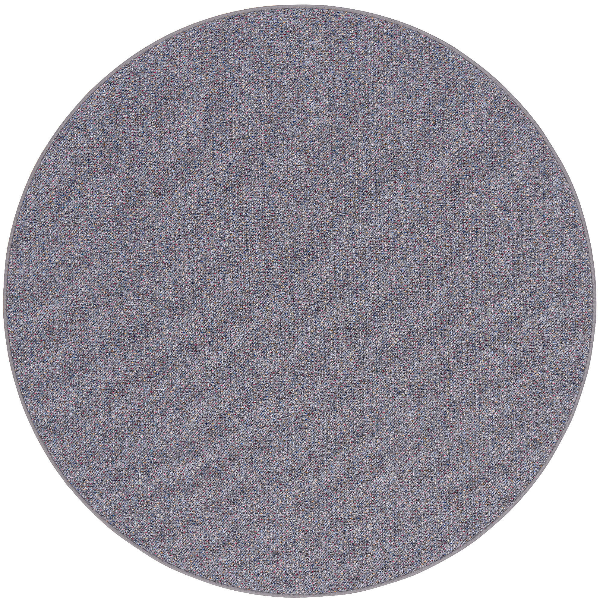 SCHLINGEN TEPPICH ALMA MELIERT RUND - Grau, Textil (200/200cm) - Snapstyle