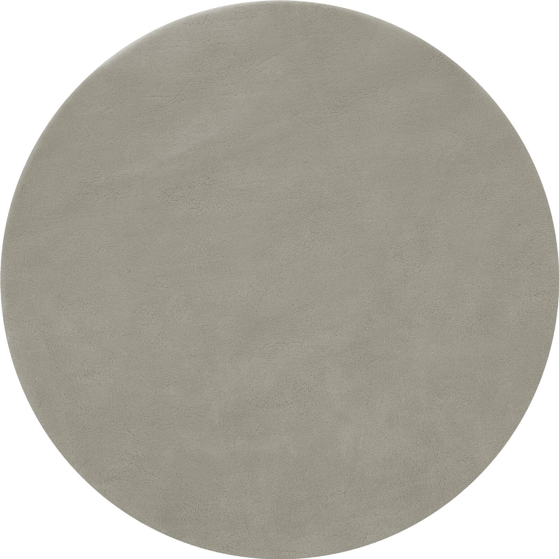 KURZFLORTEPPICH Soft Zone,rutschfeste Unterseite,Sand - Sandfarben, Kunststoff (120/120cm) - tectake