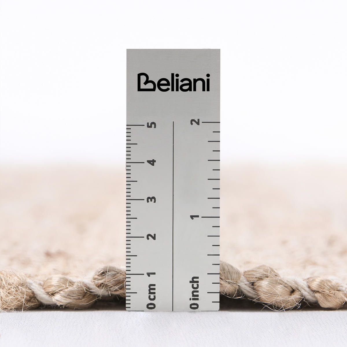 KOBEREC Béžový/Zelený 160/230 cm Juta Amravati - béžová, textil (160/230cm) - Beliani