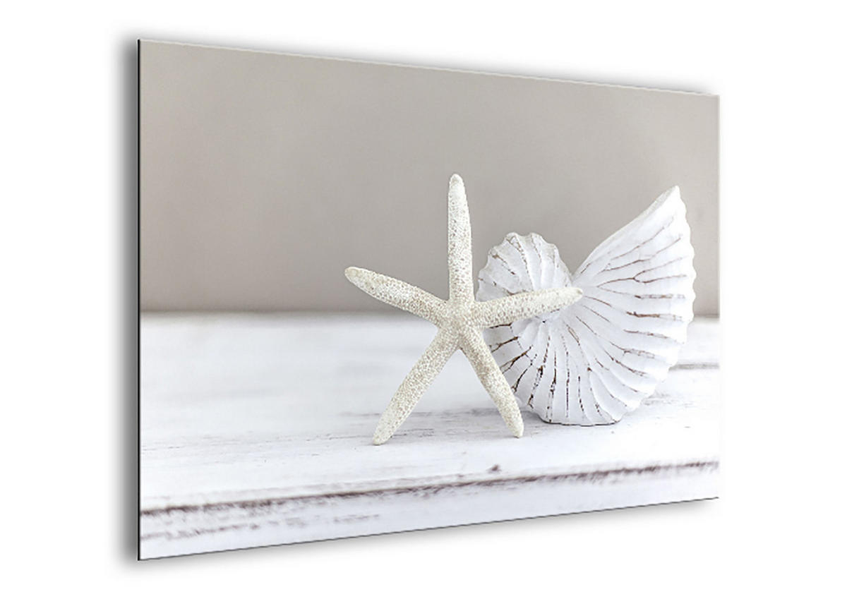 BILD 30x20 cm maritime Deko Weiß Beige - Beige, Holzwerkstoff (30/20/2cm) - artissimo