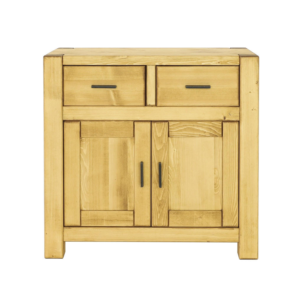 KOMMODE aus Massivholz SARA - Honig, Holz (90/85/45cm) - Seart
