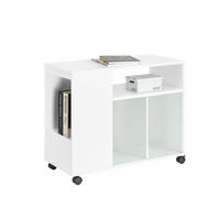 AKTENSCHRANK Weiß - Weiß, Glas/Holzwerkstoff (35/61/75cm) - SoBuy