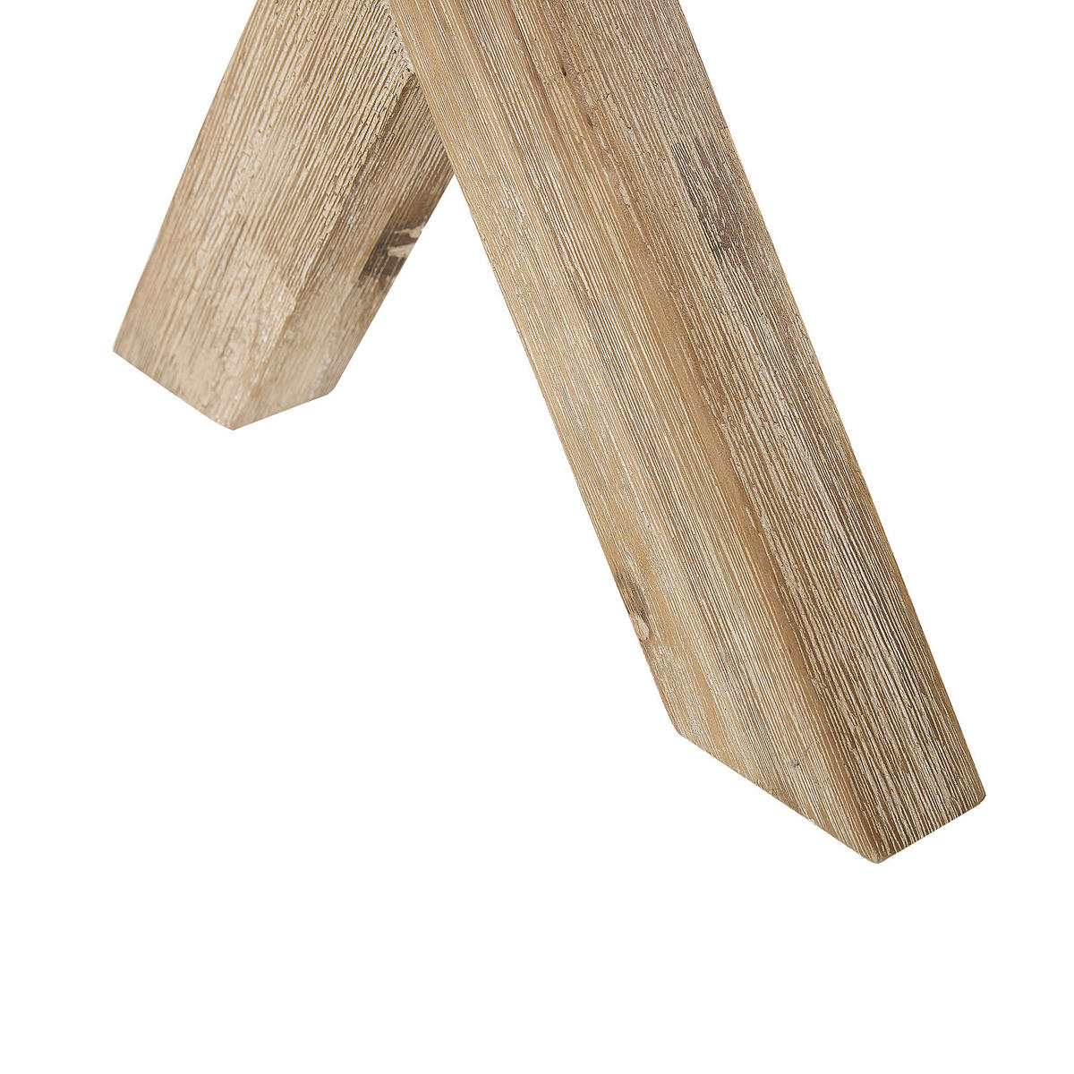 GARTENMÖBEL SET 4-Sitzer Faserzement grau 5-teilig Tisch 90 cm Olbia - Hellbraun/Grau, Stein - Beliani