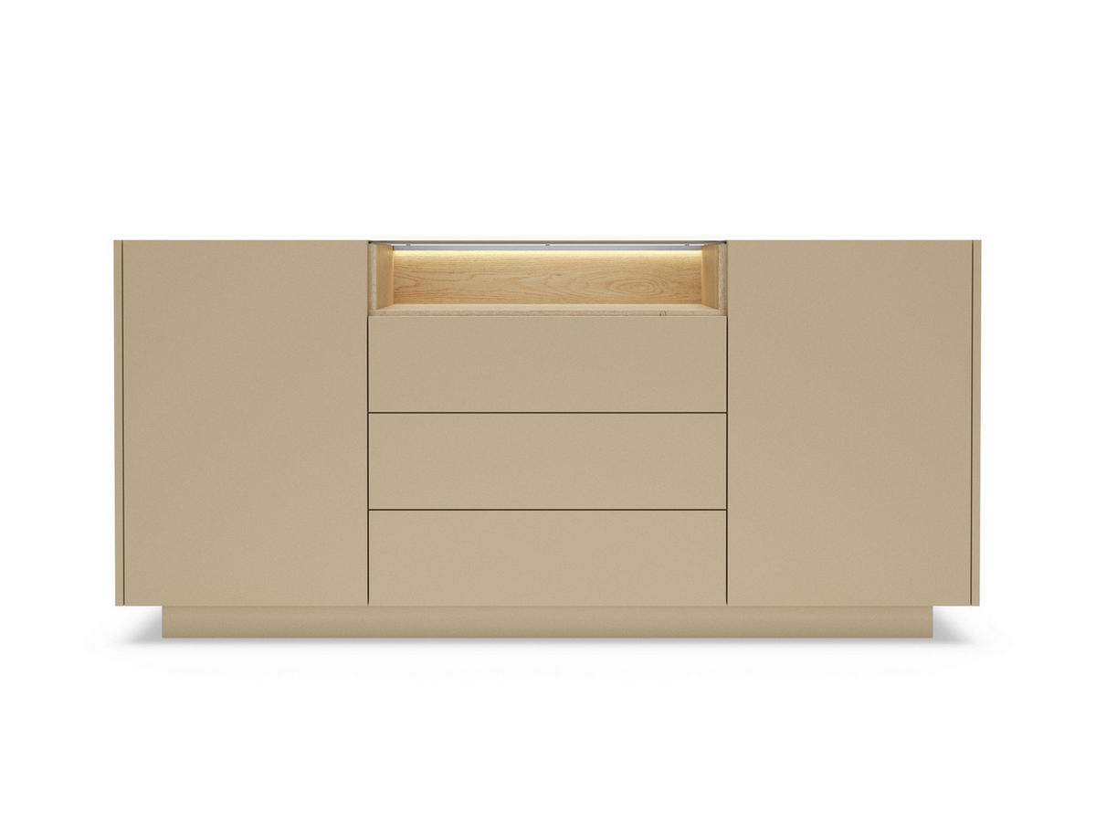 SIDEBOARD TULUM - Beige, Holzwerkstoff (176/83/40cm) - Compleo24