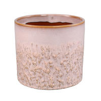 TOPF Suzann Rosa 17/17/15.5cm - Pink, Keramik (15.5cm) - PTMD Collection