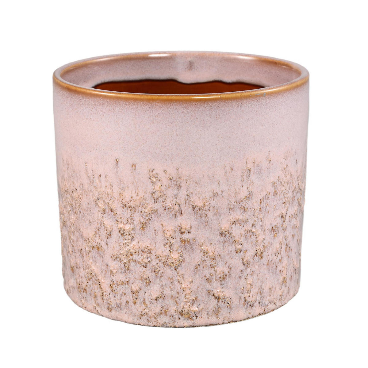 TOPF Suzann Rosa 17/17/15.5cm - Pink, Keramik (15.5cm) - PTMD Collection