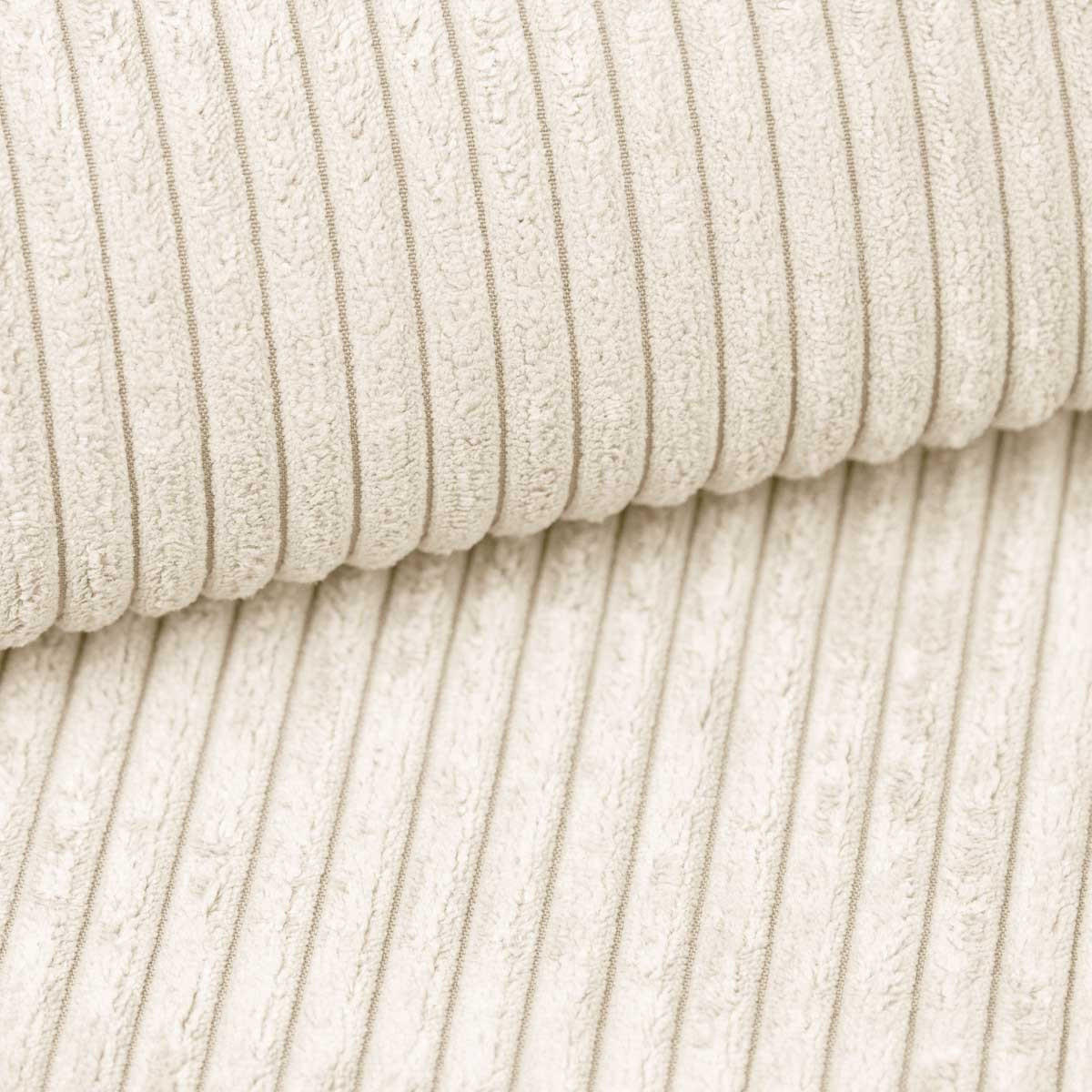 ECKSOFA MONTERO links, Ecru, elektr. Sitztiefe & Kopfstützen - Ecru/Schwarz, Textil/Metall (316/205cm) - KS Home Concept