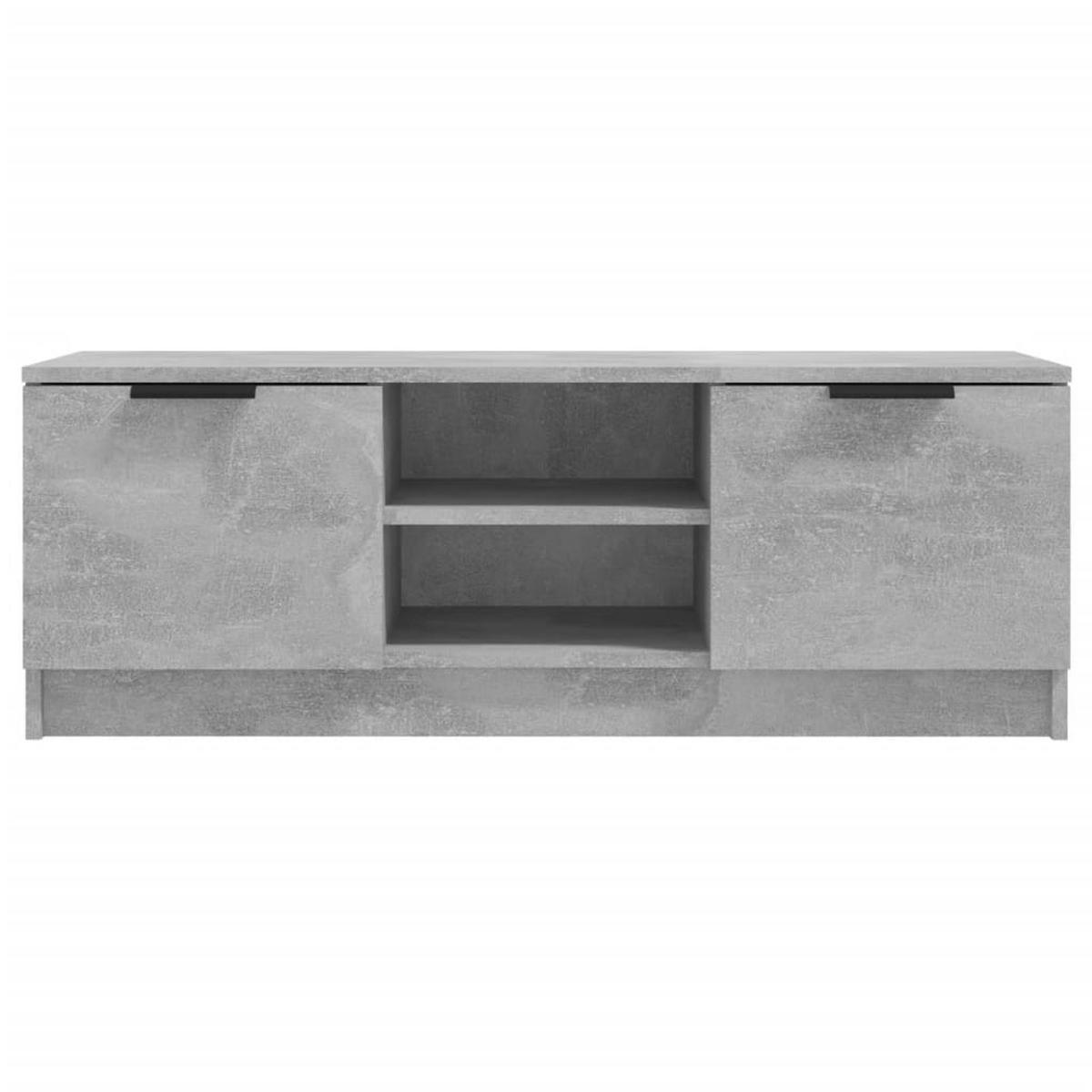 TV-SCHRANK Betongrau 102/35/36,5 Cm Holzwerkstoff - Grau, Holzwerkstoff (30/40/120cm) - vidaXL