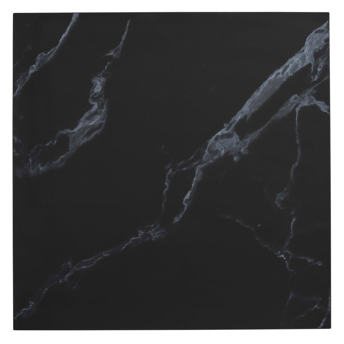 TISCHPLATTE quadratischer 60 cm, Schwarz - Schwarz, Holzwerkstoff (60/60/2cm) - Oviala