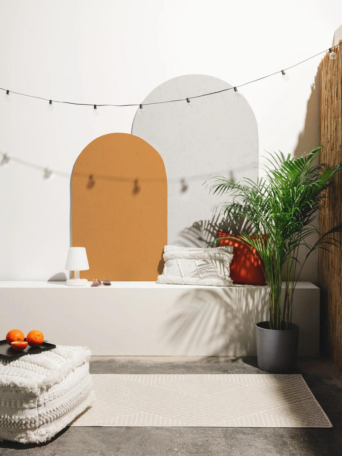 OUTDOORLÄUFER Mars Cream 80x240 cm - Creme, Naturmaterialien/Textil (80/240cm) - benuta Pop